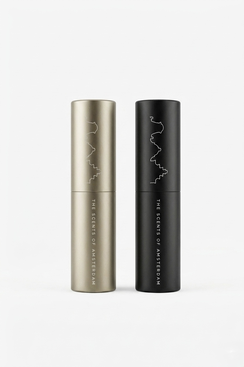 8 ml Travel Spray — matte black and gold